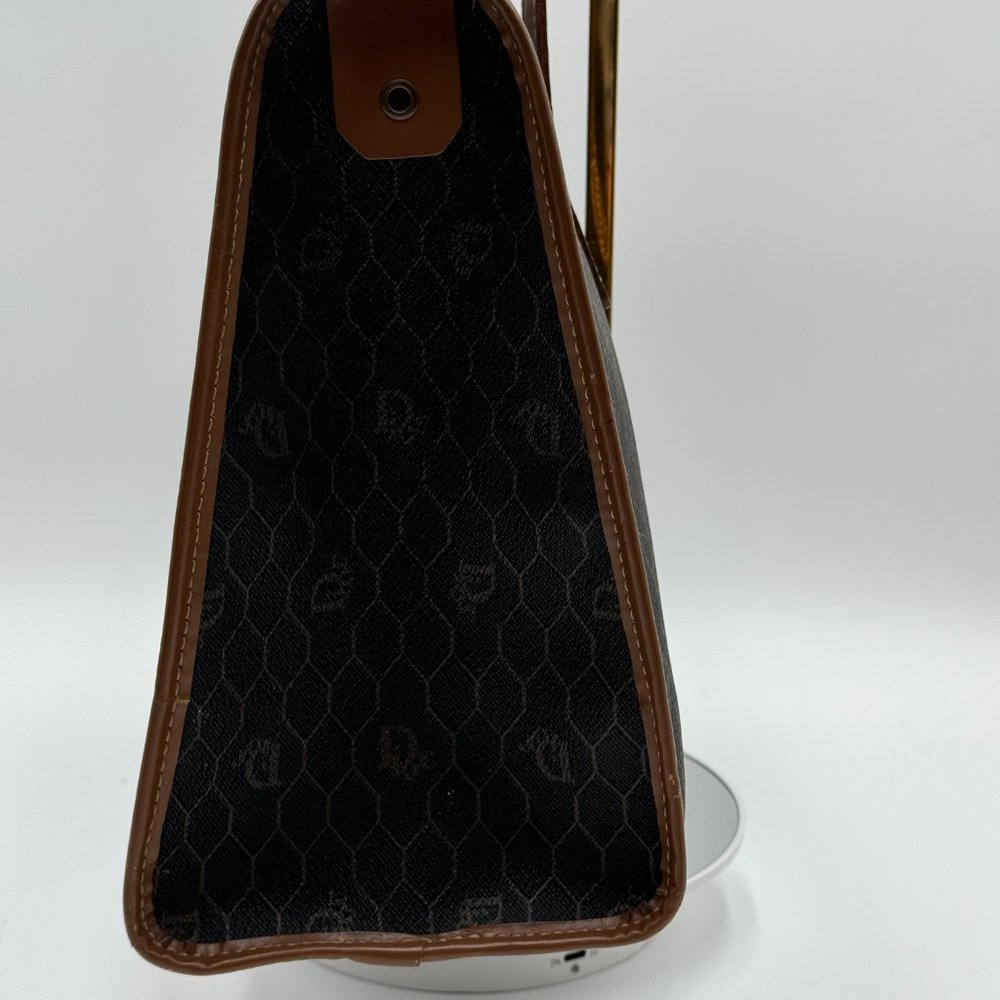 Christian Dior-Authentic- Vintage Tote Bag Honeycomb Pattern - Picture 4 of 13